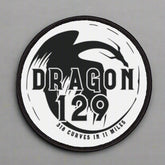 Tail of the Dragon White Printed Iron-On Patch